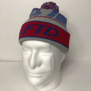 LRG LFTD Unisex Blue Grey Red Beanie